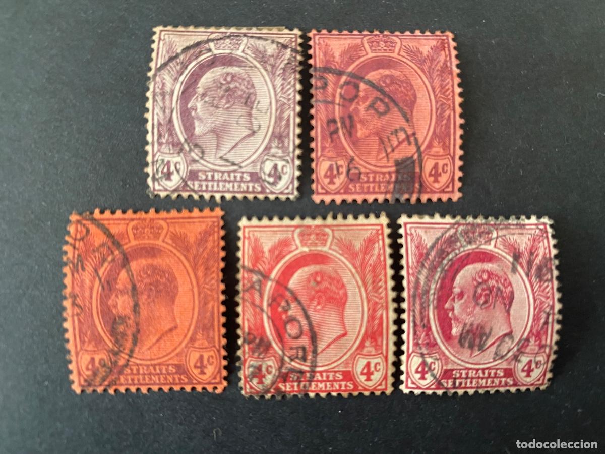 Sellos: Gran Breta&ntilde;a, Colonias del Estrecho