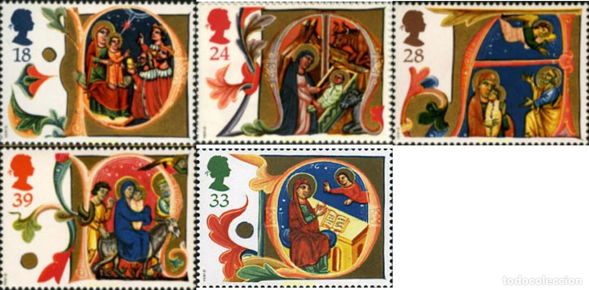 Sellos: 142407 MNH GRAN BRETA&Ntilde;A 1991 NAVIDAD