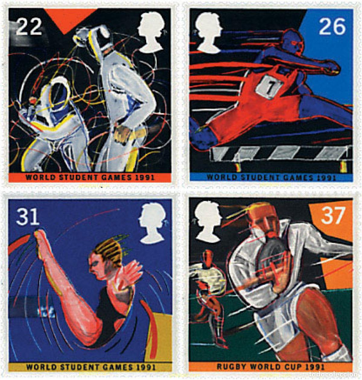 Sellos: 66148 MNH GRAN BRETA&Ntilde;A 1991 JUEGOS UNIVERSITARIOS MUNDIALES EN SHEFFIELD Y COP