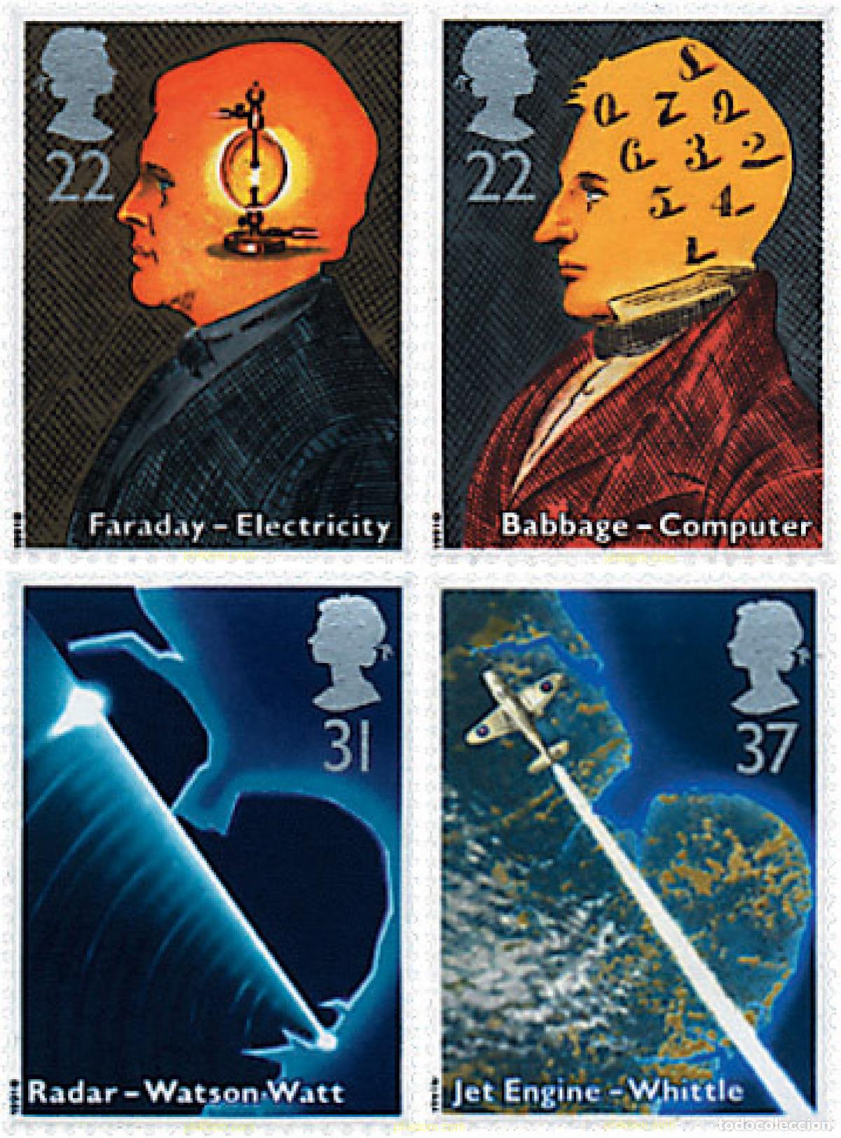 Sellos: 59809 MNH GRAN BRETA&Ntilde;A 1991 DESCUBRIMIENTOS CIENTIFICOS