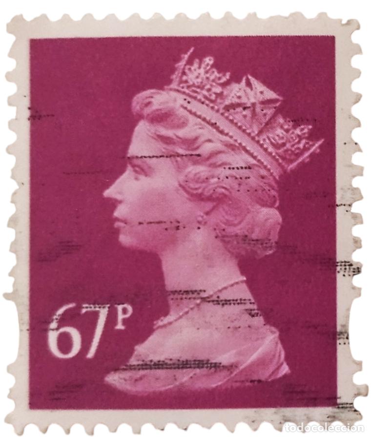 Sellos: GRAN BRETA&Ntilde;A 1996 Isabel II - Mach&iacute;n. USADO.