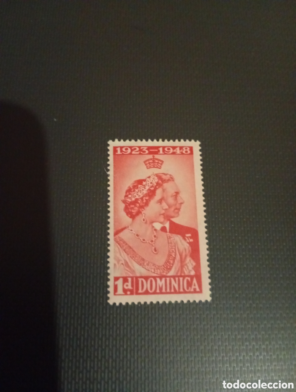 Sellos: Dominica Jorge VI Bodas de Plata