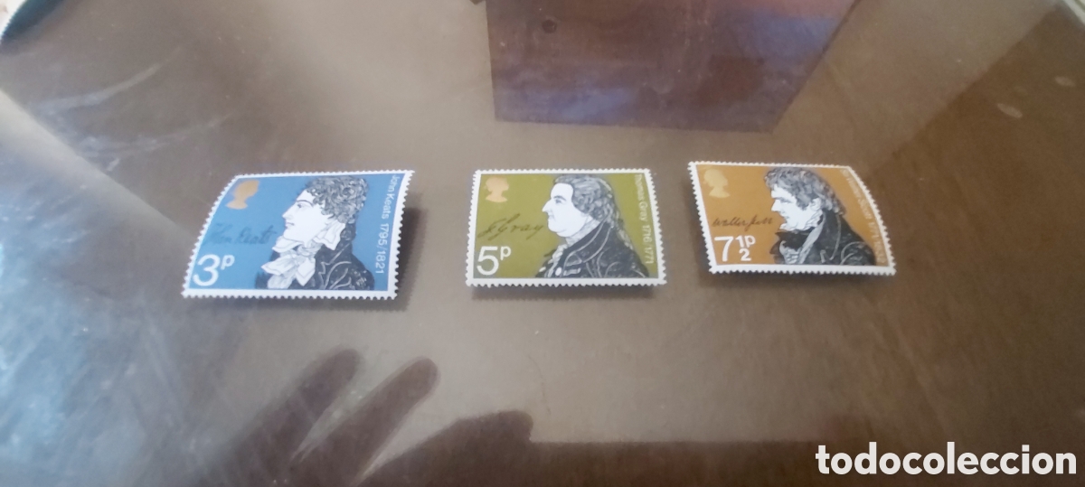Sellos: 3 SELLOS NUEVOS POETAS INGLESES