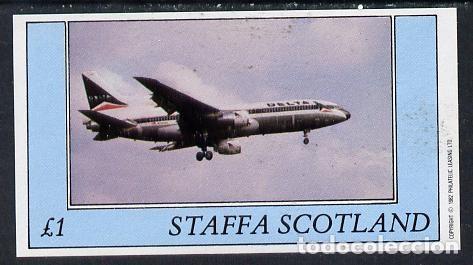 Sellos: GB LOCAL STAFFA 1982 SHEET MNH AIRPLANES PLANES AVIONES AVIACION AVIATION AVIONS FLUGZEUGE AEREI