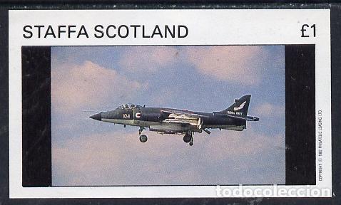 Sellos: GB LOCAL STAFFA 1982 SHEET MNH AIRCRAFT MILITARY PLANES AVIONES MILITARES AVIACION AVIATION AEREI