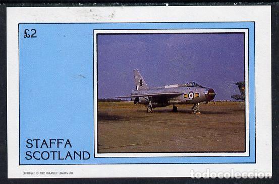 Sellos: GB LOCAL STAFFA 1982 SHEET MNH AIRCRAFT MILITARY PLANES AVIONES MILITARES AVIACION AVIATION