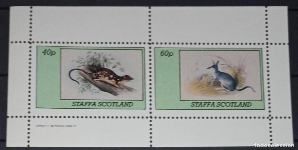 Sellos: GB LOCAL STAFFA 1982 SHEET MNH FAUNA MAMIFEROS MARSUPIALES MAMMALS MARSUPIALS MARSUPIAUX WILDLIFE
