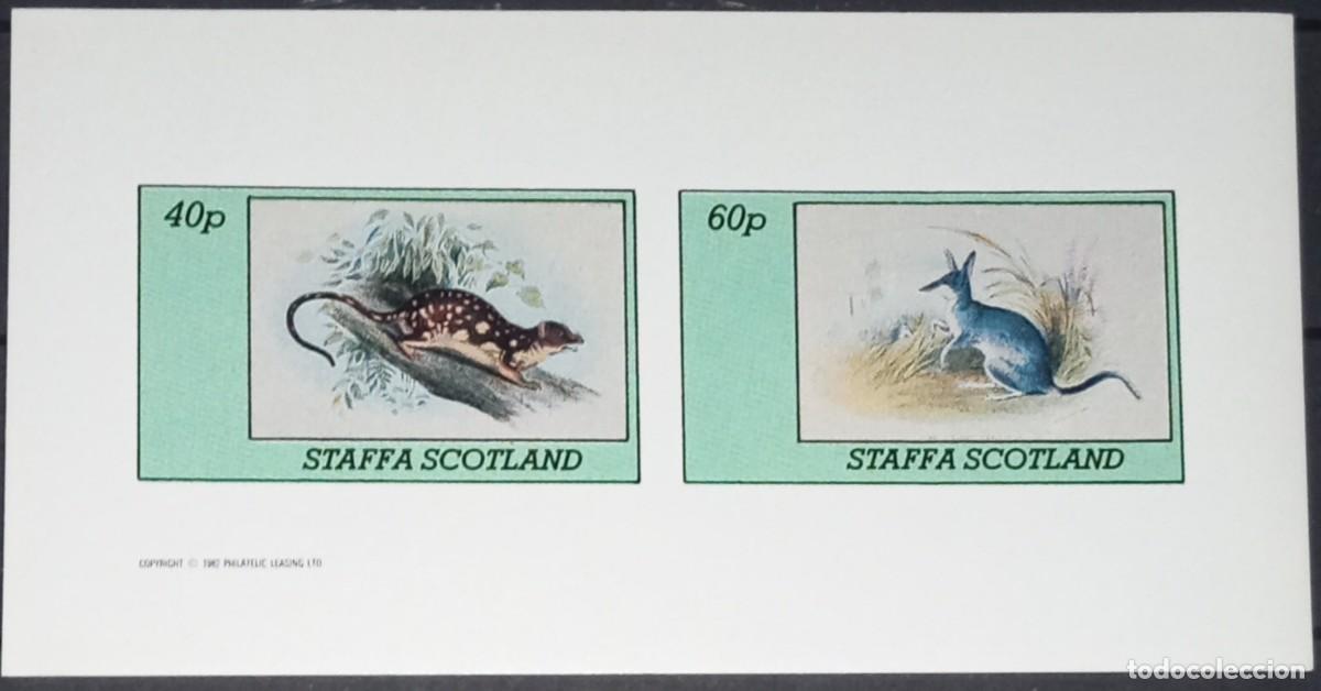 Sellos: GB LOCAL STAFFA 1982 SHEET MNH IMPERF FAUNA MAMIFEROS MARSUPIALES MAMMALS MARSUPIALS MARSUPIAUX