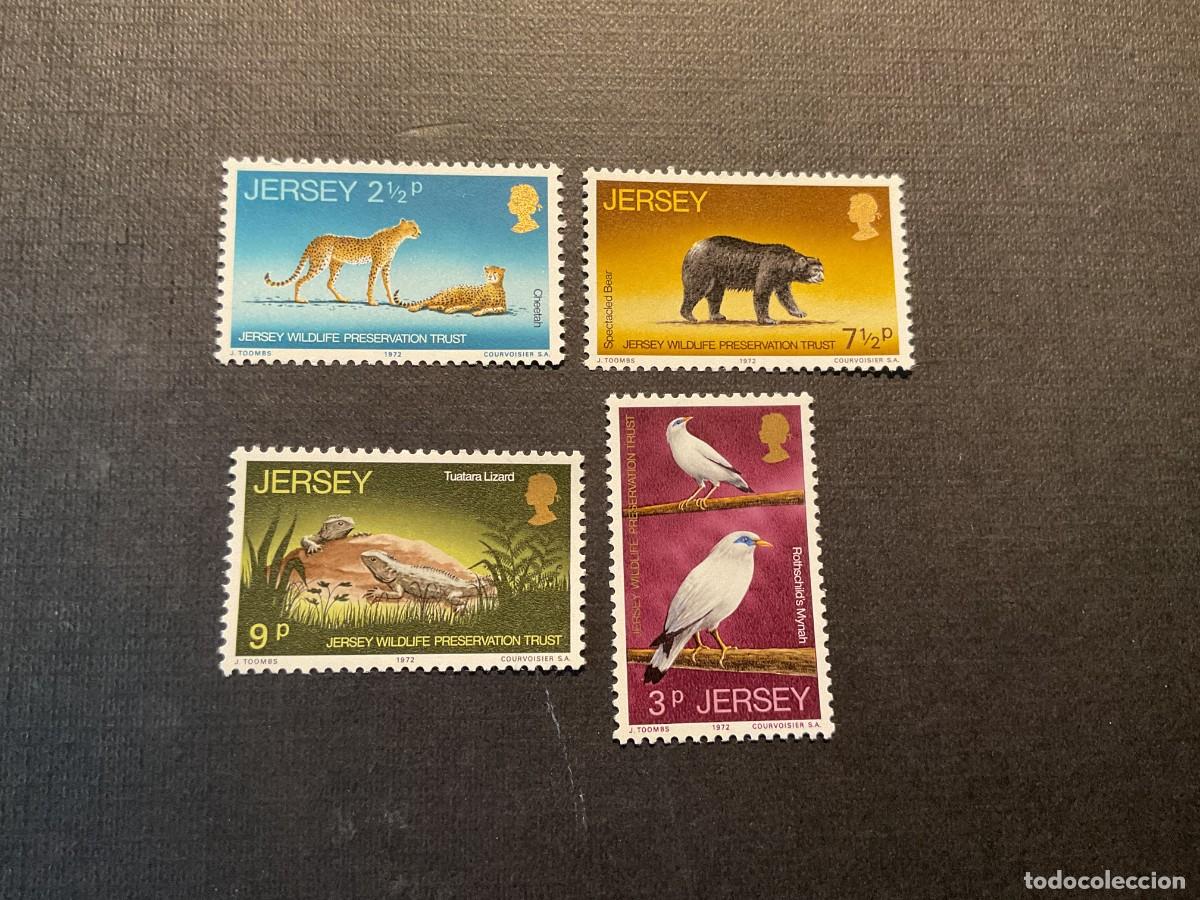 Sellos: JERSEY N&ordm; YVERT 59/2*** A&Ntilde;O 1972. PROTECCION ANIMALES SALVAJES