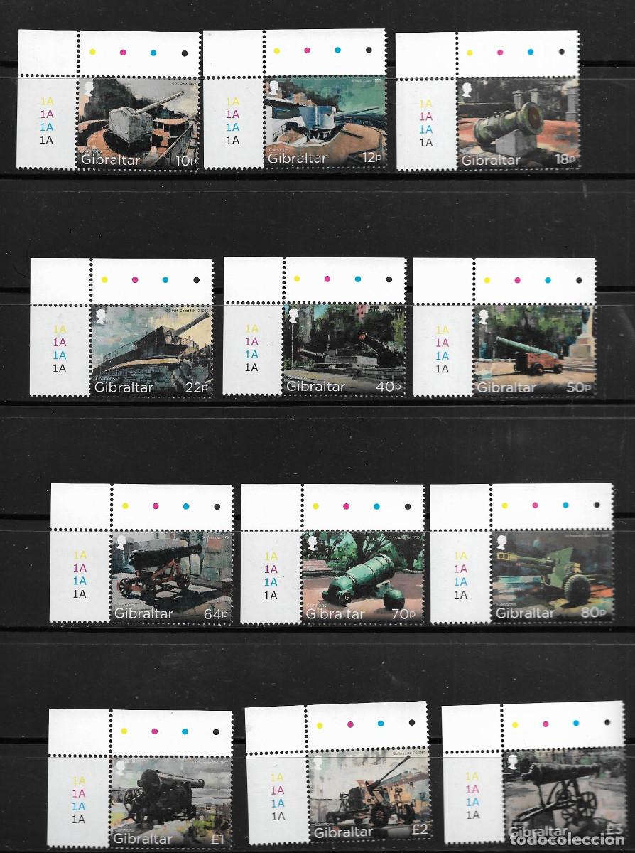 Sellos: GIBRALTAR 2018, Mi. 1842/53 - CA&Ntilde;ONES. MNH.