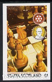 Sellos: GB LOCAL STAFFA 1980 SHEET PAUL HARRIS ROTARY CLUB INTERNATIONAL