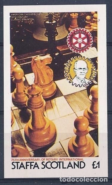 Sellos: GB LOCAL STAFFA 1980 SHEET PAUL HARRIS ROTARY CLUB INTERNATIONAL