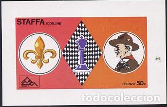 Sellos: GB LOCAL STAFFA 1978 SHEET AJEDREZ SCHACH XADREZ ECHECS SCACCHI BADEN POWELL SCOUTS