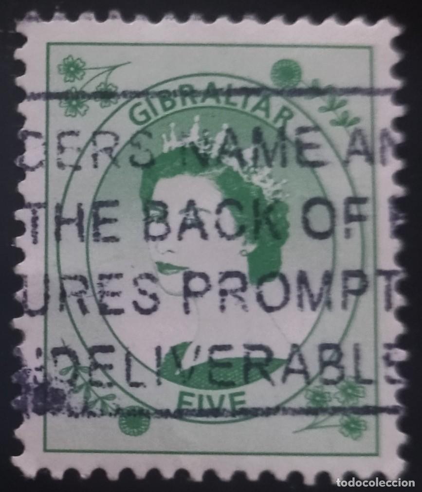 Sellos: GIBRALTAR 1999 Reina Isabel. USADO.