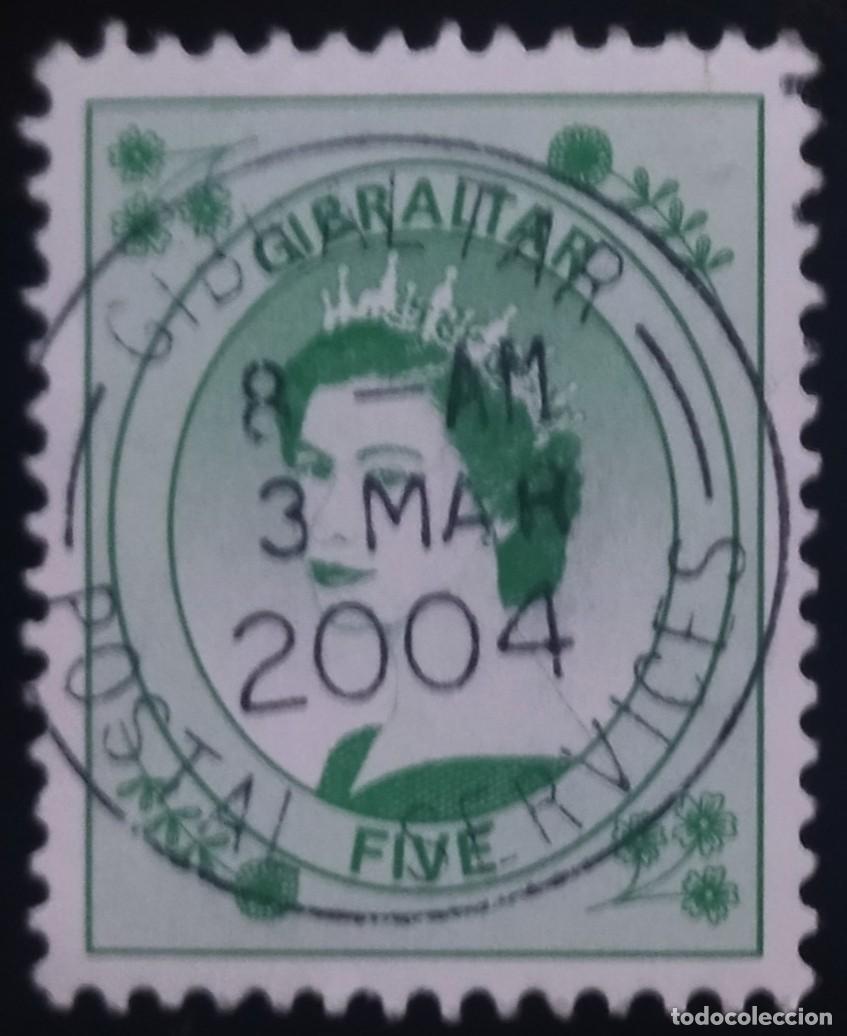 Sellos: GIBRALTAR 1999 Reina Isabel. USADO.
