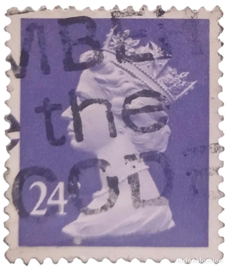 Sellos: GrAN BRETA&Ntilde;A 1984 Isabel II - Mach&iacute;n. USADO.