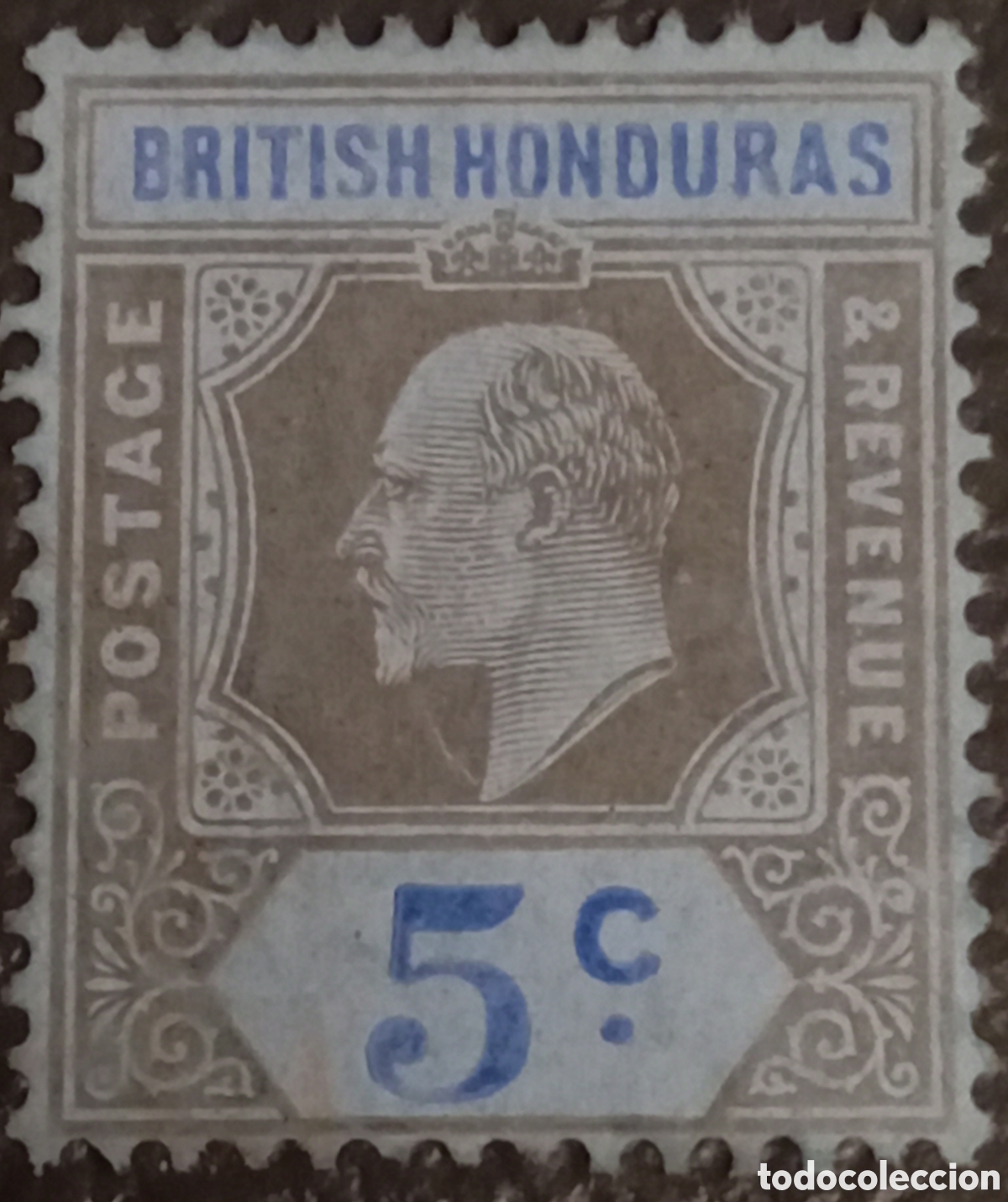 Sellos: Sello HONDURAS BRIT&Aacute;NICAS - SCOTT# 60 - MH - CAT VAL 19,00&euro;