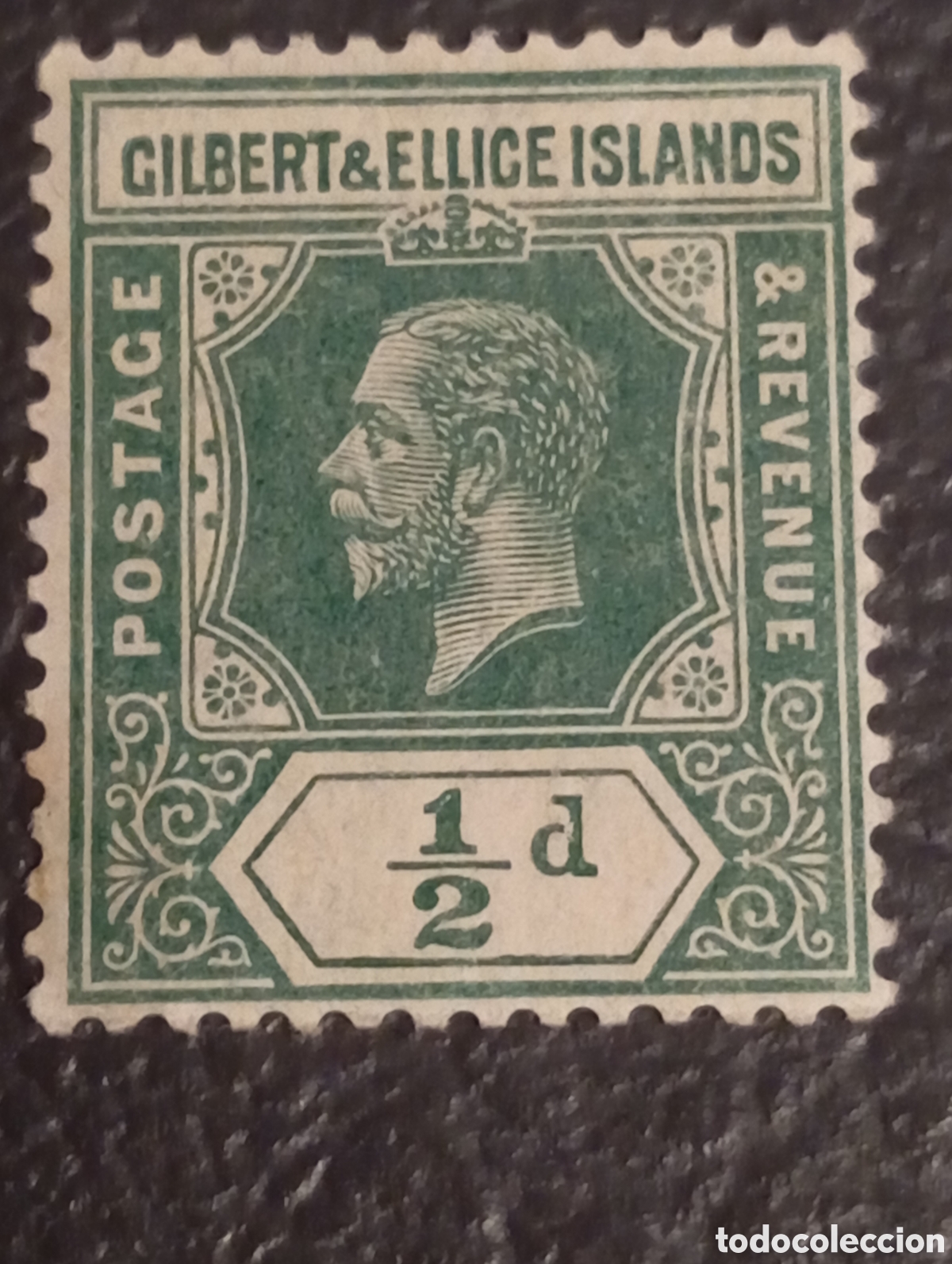 Sellos: Sello Gilbert & Ellice Islands 1912 - Rey Jorge V - 1/2d Verde - MH