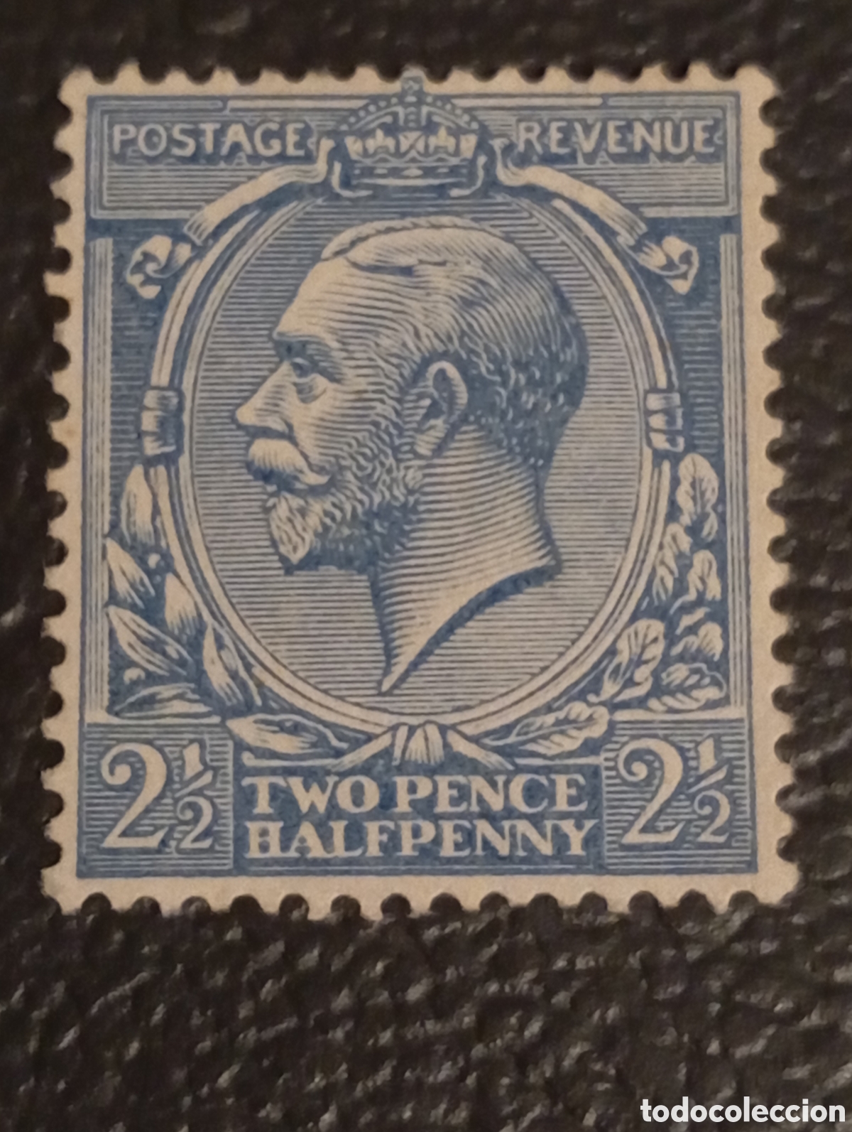 Sellos: Sello Gran Breta&ntilde;a 1912 - Rey Jorge V - 2&frac12;d Azul - Cat. SG #387 / Scott #163 - MH