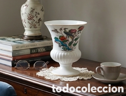 Sellos: Wedgwood Jarr&oacute;n Urna &rdquo;Kutani Crane&rdquo; Dise&ntilde;o Exclusivo