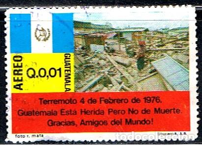Sellos: GUATEMALA // YVERT 576 AEREO // 1976 ... USADO