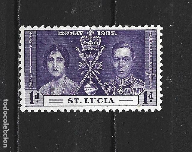 Sellos: SANTA LUCIA COLONIA BRITANICA YVERT NUM. 105 * NUEVO CON FIJASELLOS