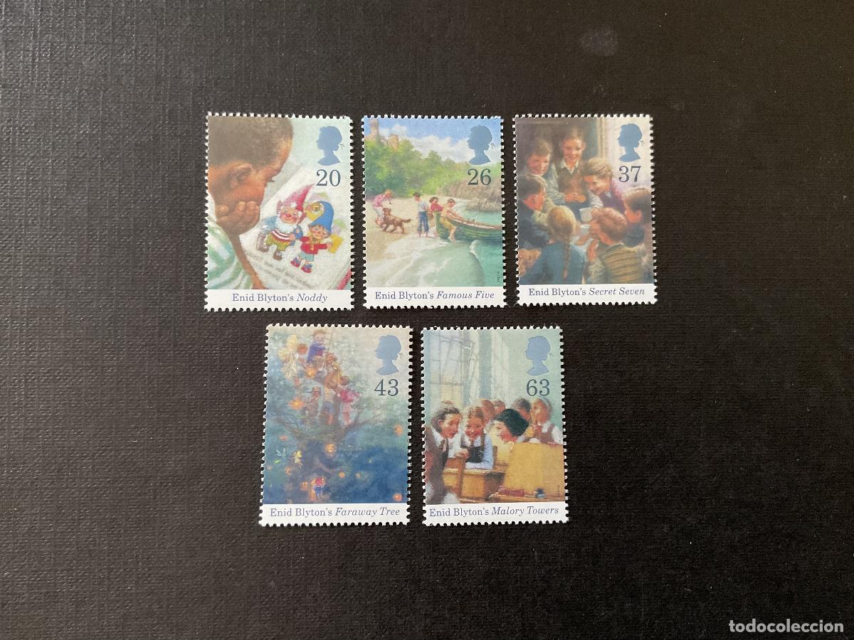 Sellos: GRAN BRETA&Ntilde;A N&ordm; YVERT 1992/6*** A&Ntilde;O 1997. CENTENARIO NACIMIENTO ESCRITOR LIBROS INFANT. ENID BLYTON