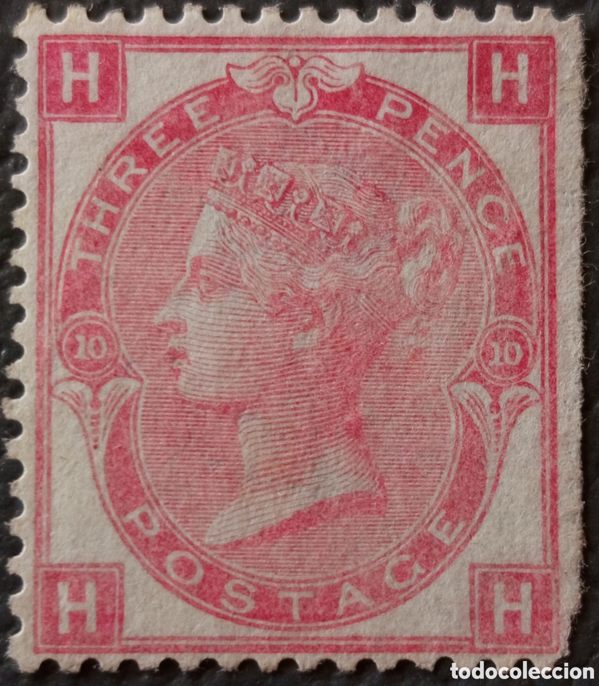 Sellos: Raro GB 1872 Reina Victoria 3d Rosa Placa 10 (SG 103) MH - Letras H-H-H-H , CV 730&euro; &rdquo;Spray of Rose&rdquo;