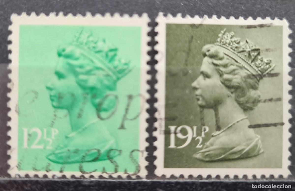 Sellos: Serie de sellos usados de Gran Breta&ntilde;a 1982: Elizabeth II