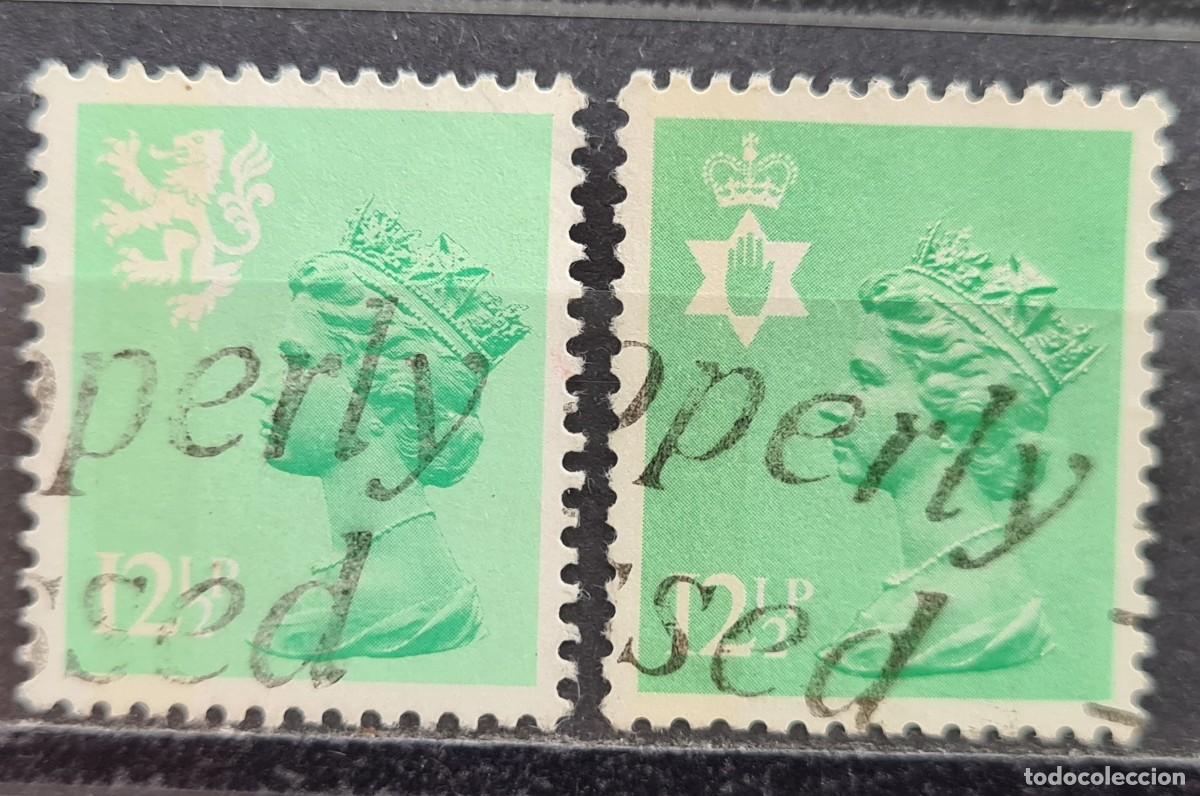 Sellos: Serie de sellos usados de Gran Breta&ntilde;a 1982: Elizabeth II, emisiones regionales