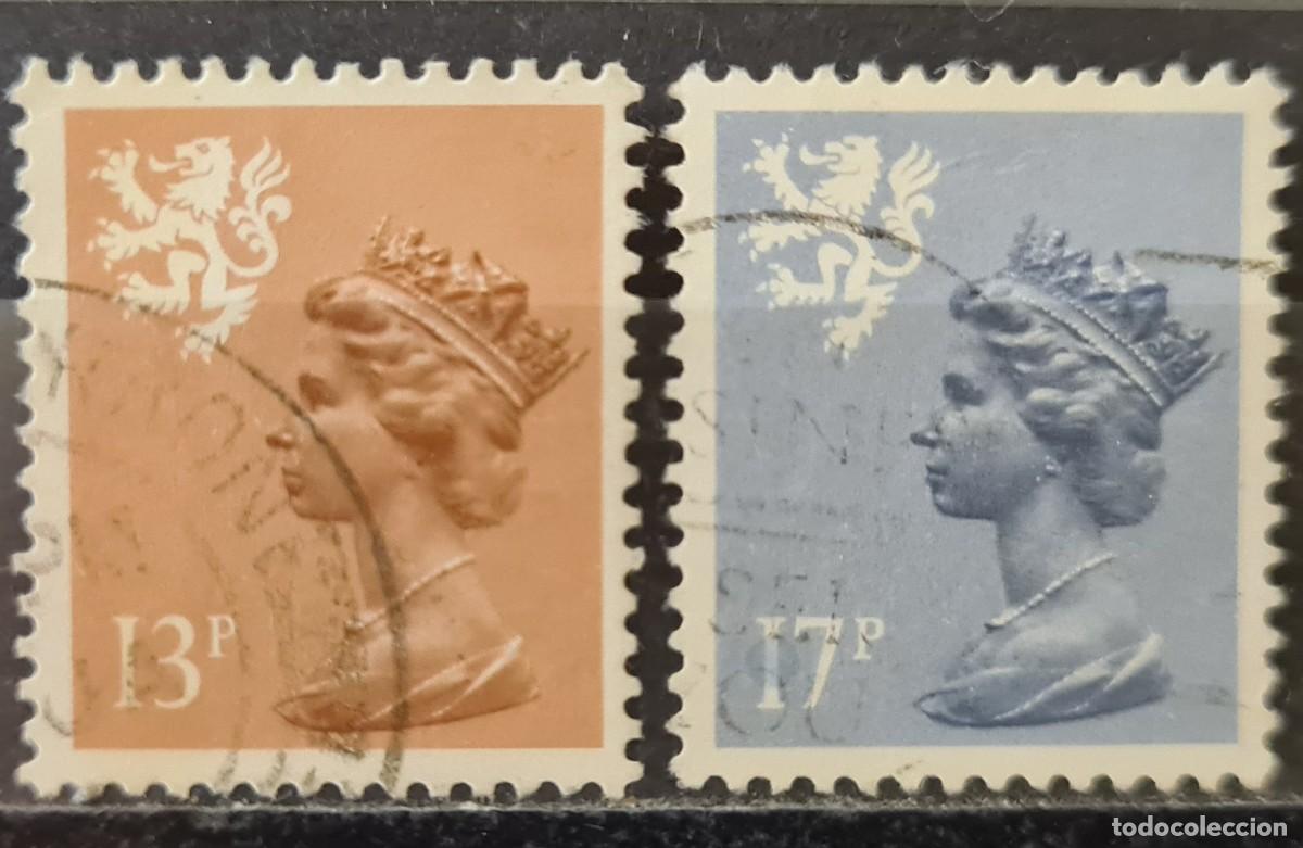 Sellos: Serie de sellos usados de Gran Breta&ntilde;a 1984: Elizabeth II, emisiones regionales