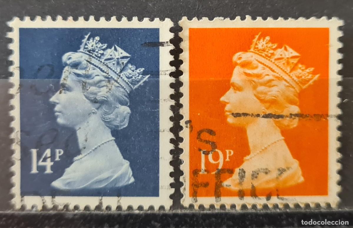 Sellos: Serie de sellos usados de Gran Breta&ntilde;a 1988: Elizabeth II