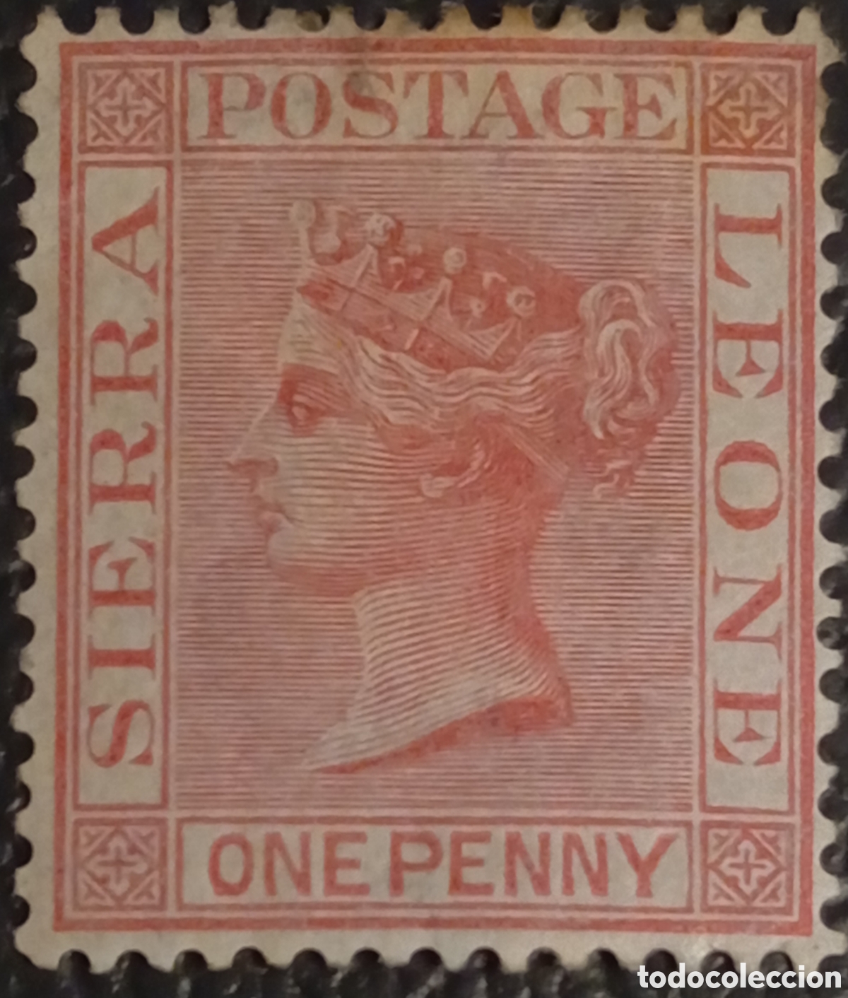 Sellos: Sierra Leona 1872 - 1d Rojo Rosa - Stanley Gibbons (SG) 8 - MH