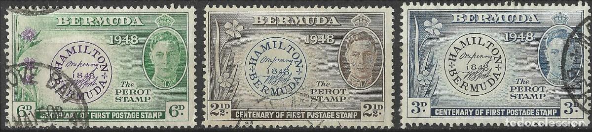 Sellos: BERMUDA/1949/USED/SC#135-7/ REY JORGE VI / KGVI/ FULL SET