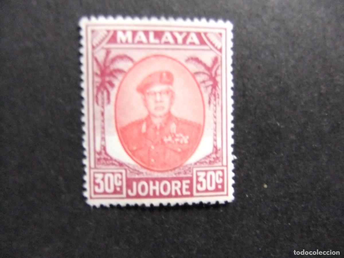 Sellos: 43 JOHORE MALAYSIA 1949 1955 / SULTAN IBRAHIM / YVERT 119A MNH