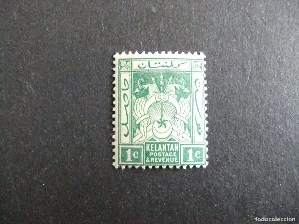 Sellos: 43 KELATAN MALAYSIA 1911 1915 / ESCUDO de ARMAS / YVERT 1 MH