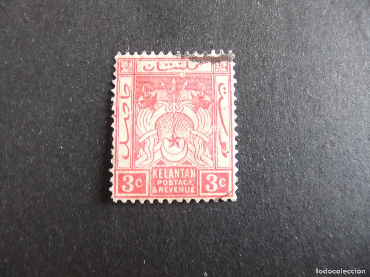 Sellos: 43 KELATAN MALAYSIA 1911 1915 / ESCUDO de ARMAS / YVERT 2 FU