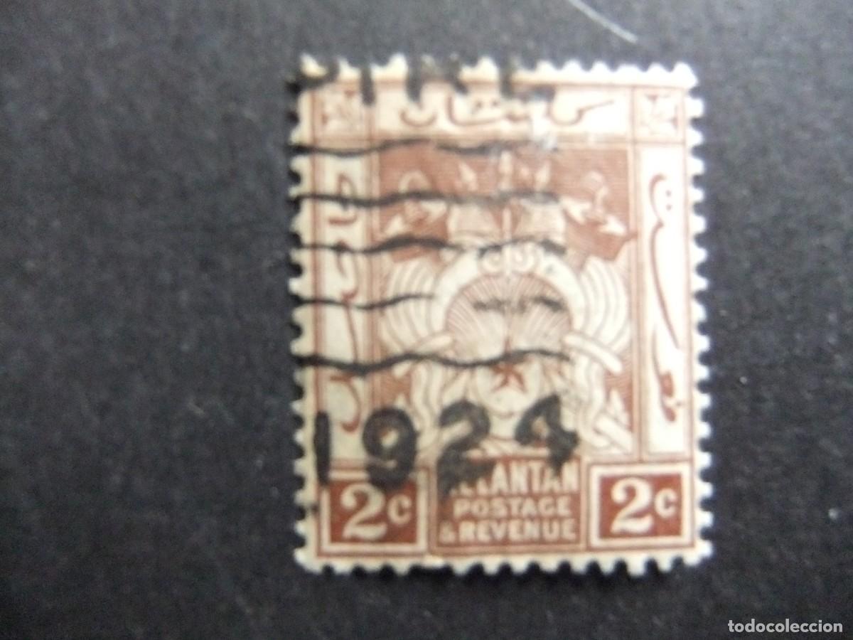 Sellos: 43 KELATAN MALAYSIA 1921 1928 / ESCUDO de ARMAS / YVERT 16 FU