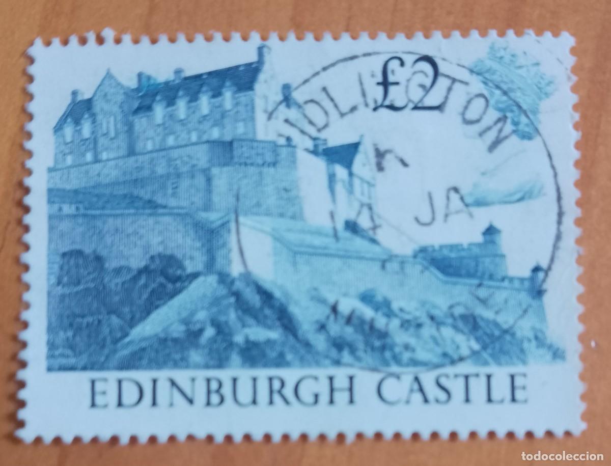 Sellos: GRAN BRETA&Ntilde;A - V/F 2 - CASTILLO DE EDIMBURGO, A&Ntilde;O 1992 - YV 1617.