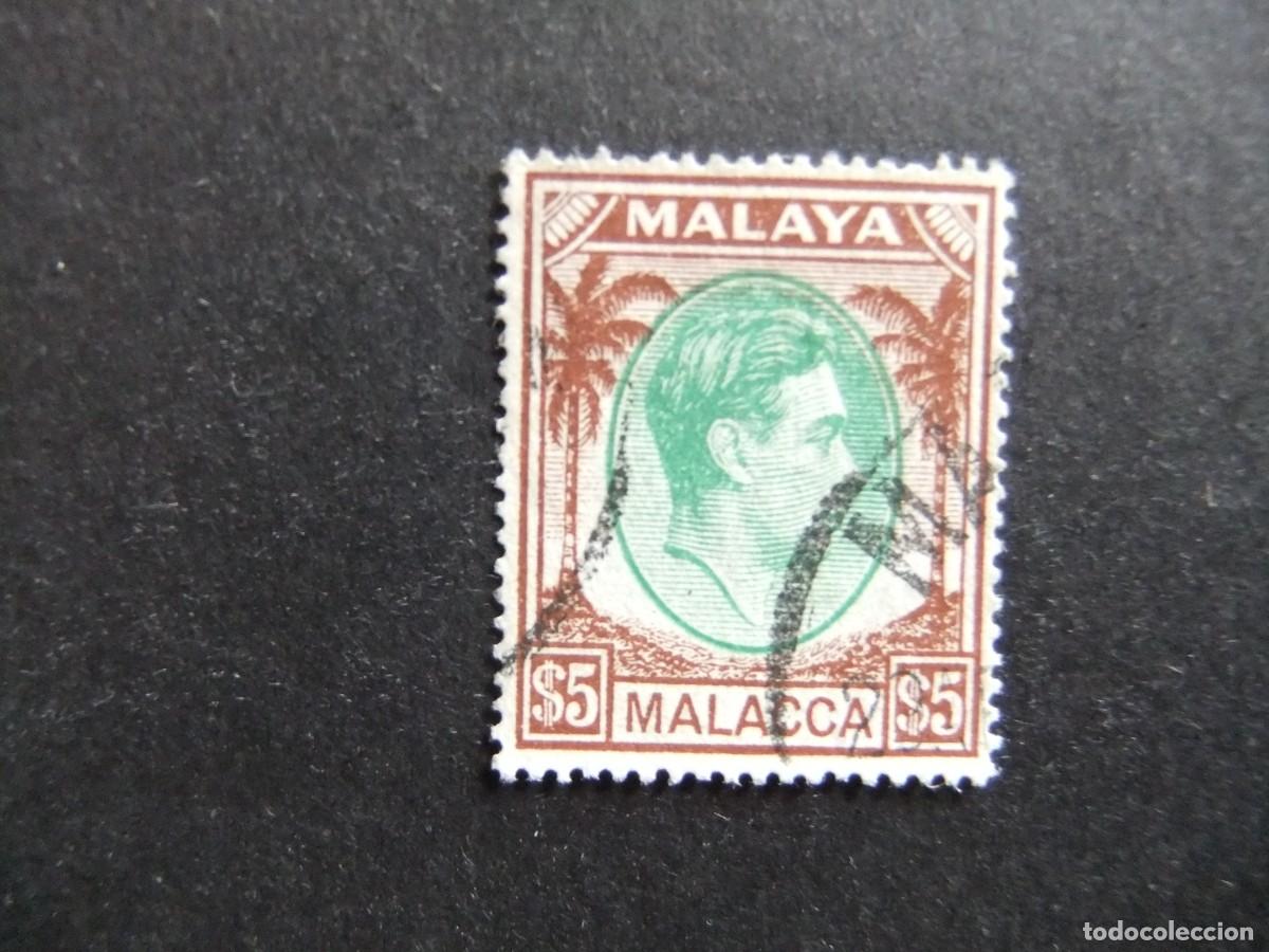 Sellos: 43 MALACCA MALAYSIA 1949 1952 / REY GORGE VI - KING GEORGE VI / YVERT 254 FU
