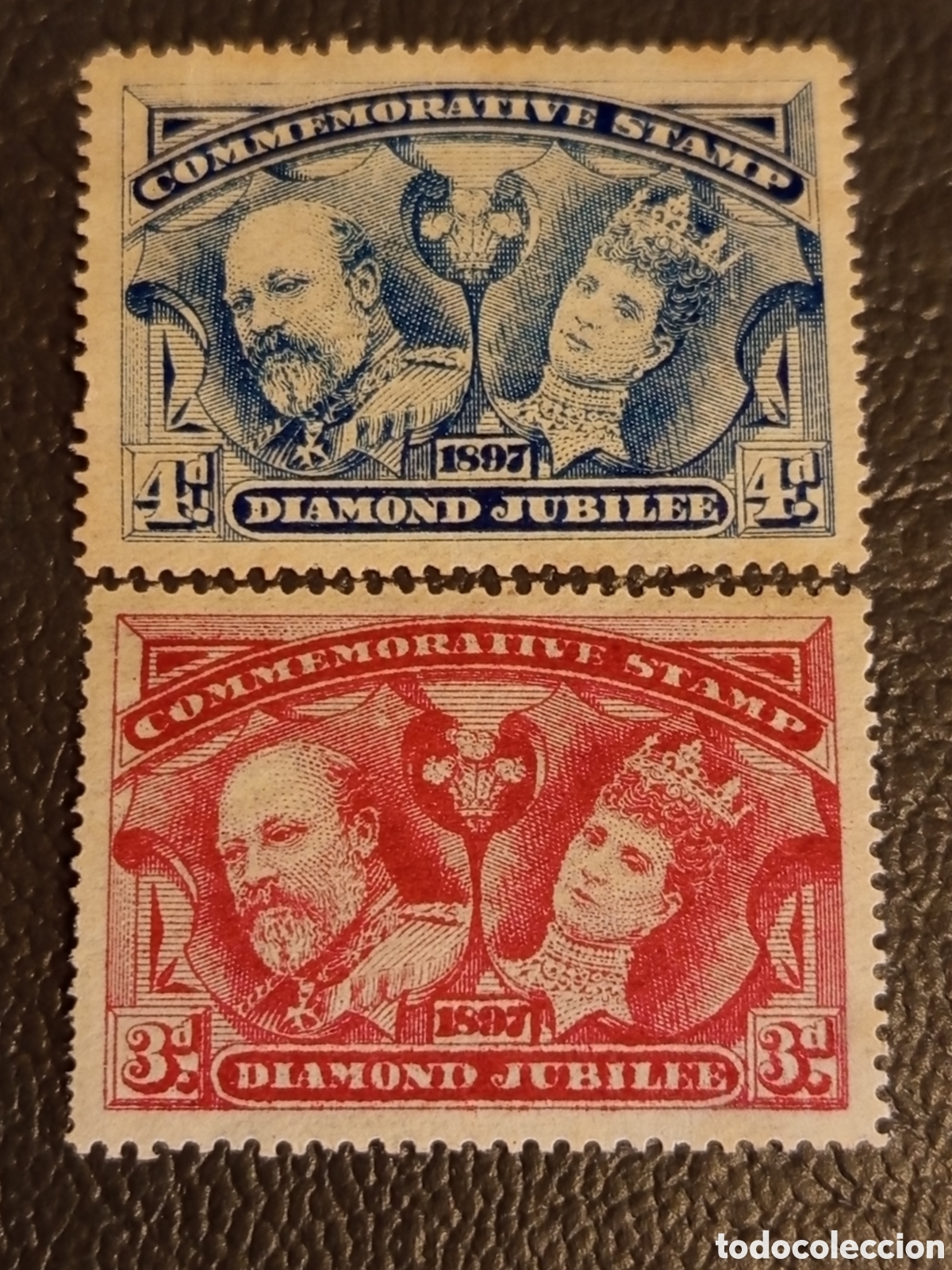 Sellos: 1897 Gran Breta&ntilde;a Sello Cenicienta Jubileo Diamante 3d 4d Wallace MNH