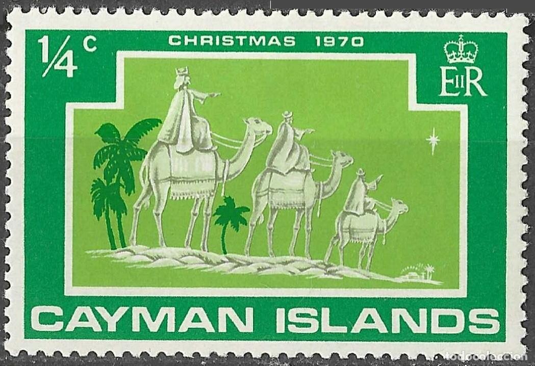 Sellos: CAYMAN ISLANDS/1970/MNH/SC#277/ NAVIDADES/ 1/4c
