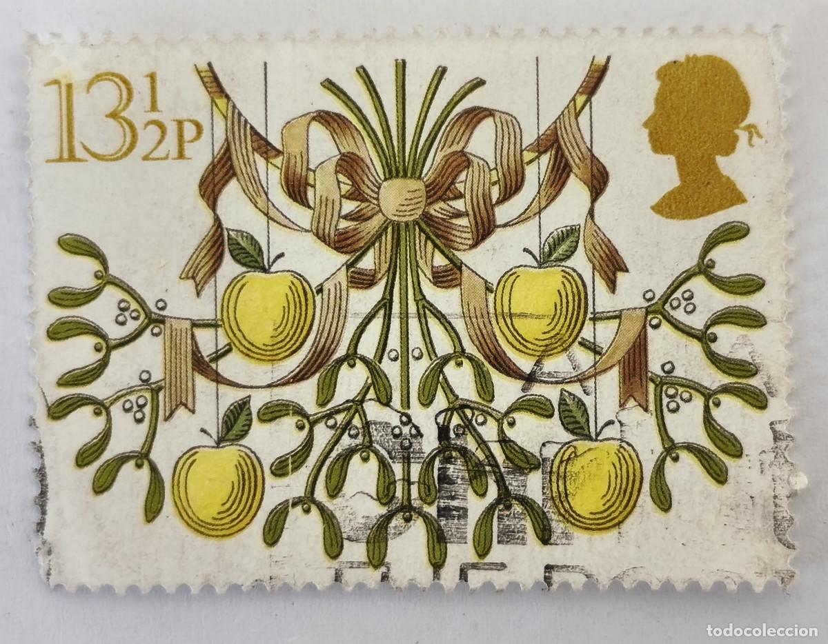 Sellos: USADO GB 1980 - NAVIDAD Christmas 13 1/2 p - Yvert 961