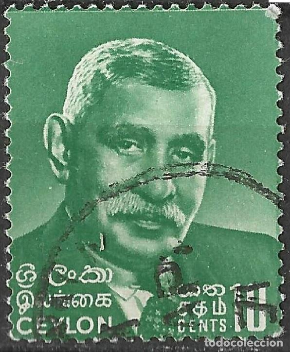 Sellos: CEYLON/1968/USED/SC#418/ D.S. SENANAYAKE, PRIMER MINISTERO DE CEYLON