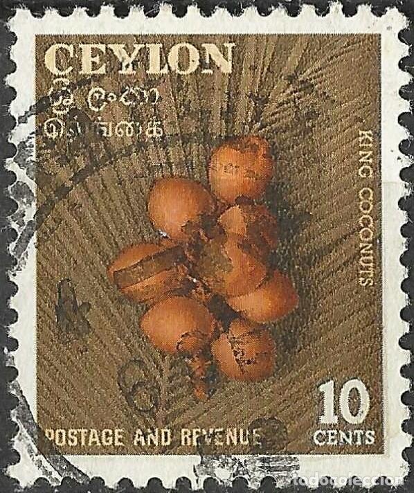 Sellos: CEYLON/1954/USED/SC#329/ COCOS REY