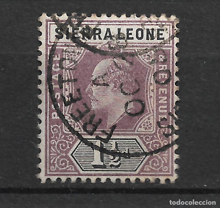 Sellos: gran breta&ntilde;a sierra leona 1903 scott 66 usado 11&euro;- 18/5