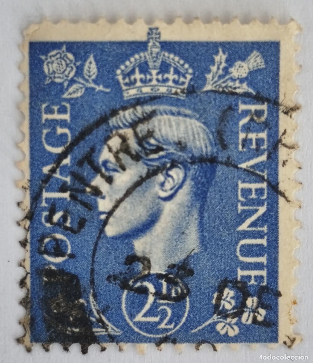 Sellos: USADO GB 1940 - Rey Jorge George VI 2 1/2 d - Yvert 213
