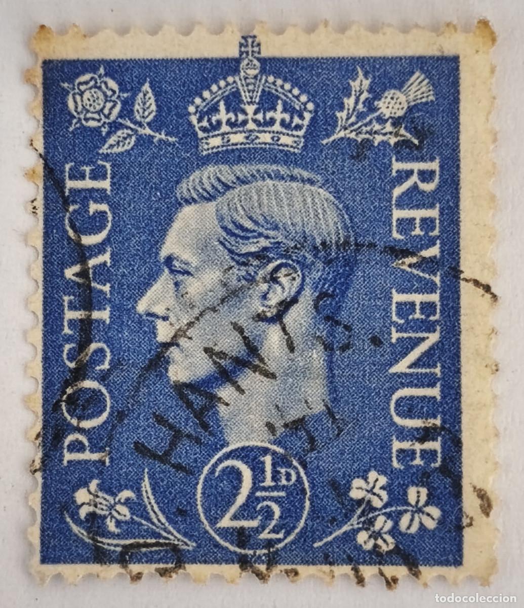 Sellos: USADO GB 1940 - Rey Jorge George VI 2 1/2 d - Yvert 213