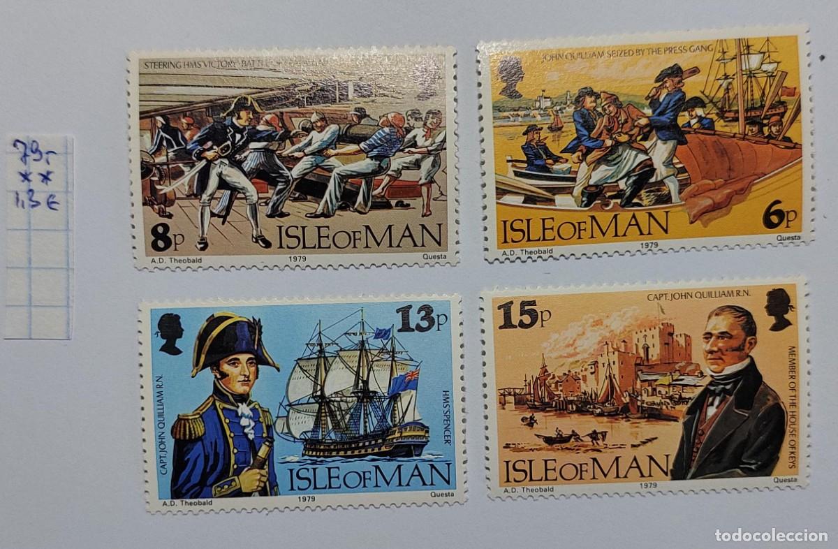 Sellos: Isla de Man, 1979 200 aniversario del nacimiento del Capit&aacute;n John Quilliam ** MNH