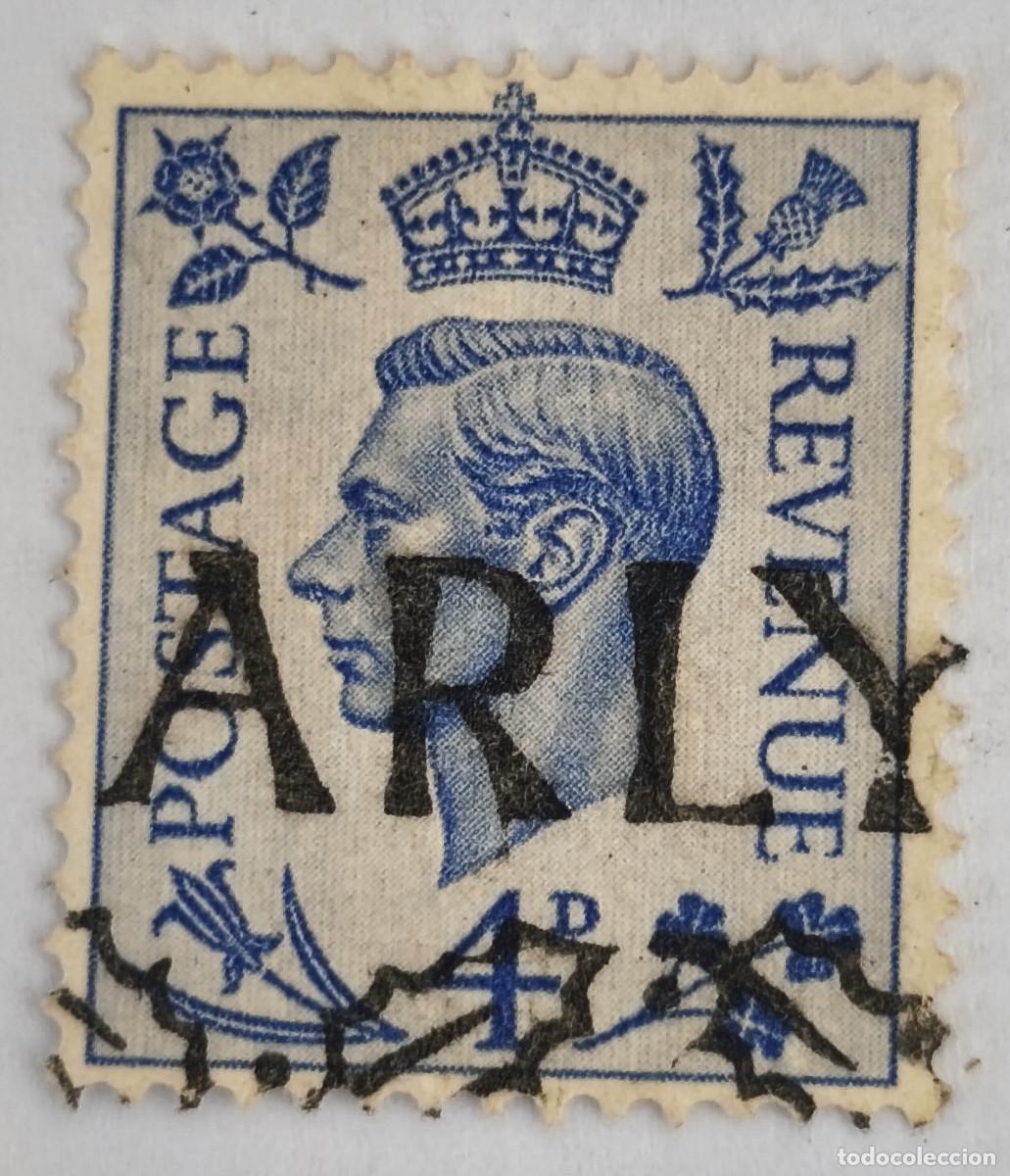 Sellos: USADO GB 1950 - Rey Jorge George VI 4 d - Yvert 250